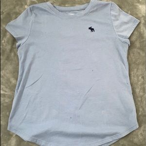 Abercrombie & fitch blue curvy bottom t-shirt